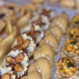 Gâteaux orientaux pour l’Aid ( aux amandes, noix, noisettes,..)