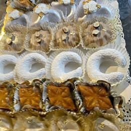 Pâtisserie orientale varier
